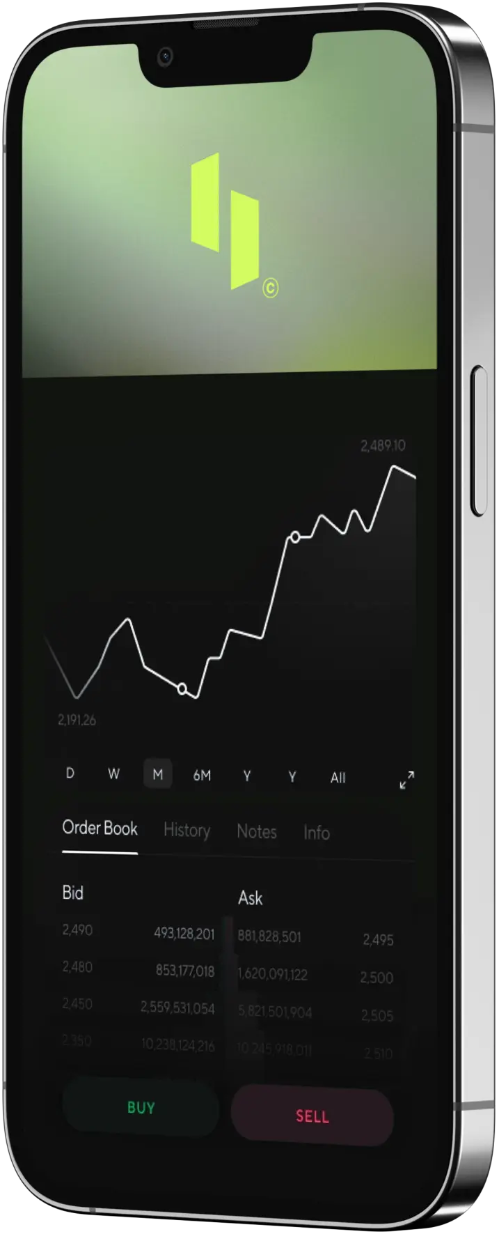 Ultima Markets Mobile Trading in a Phone 1
